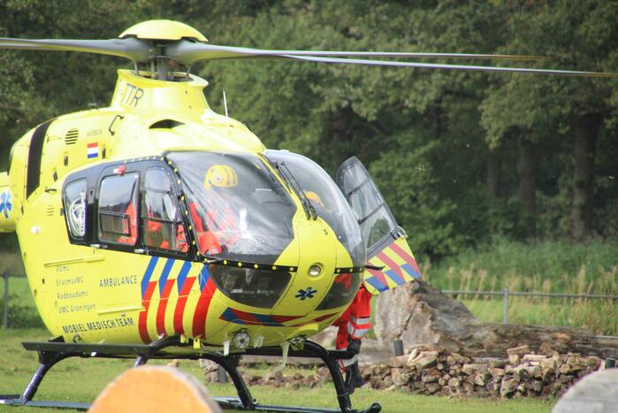 Traumahelikopter landt voor incident
