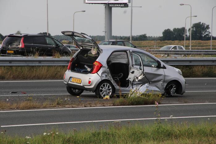 Veel schade bij ongeval met meerdere voertuigen