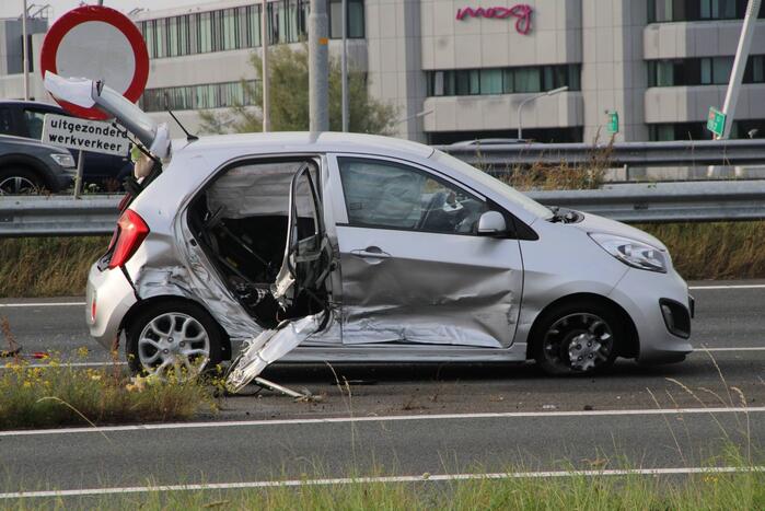 Veel schade bij ongeval met meerdere voertuigen