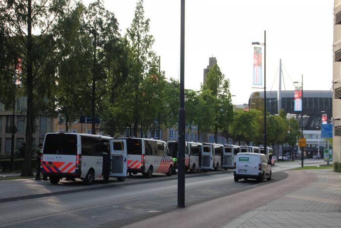 Veel politie op de been door voetbalwedstrijd