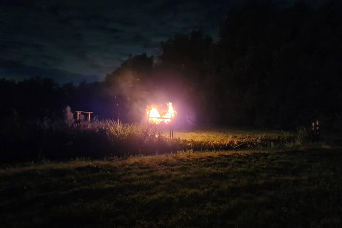 Insectenhotel vat vlam