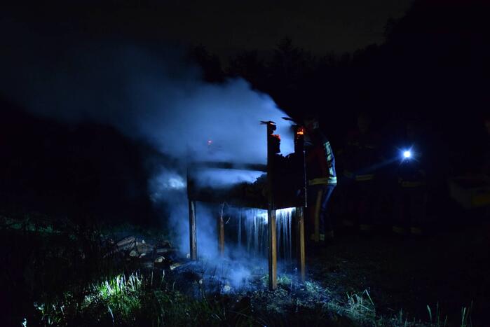 Insectenhotel vat vlam