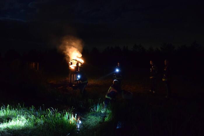 Insectenhotel vat vlam