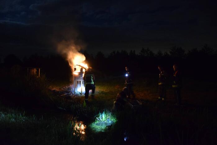 Insectenhotel vat vlam