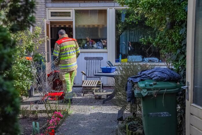 Brand in keuken van woning
