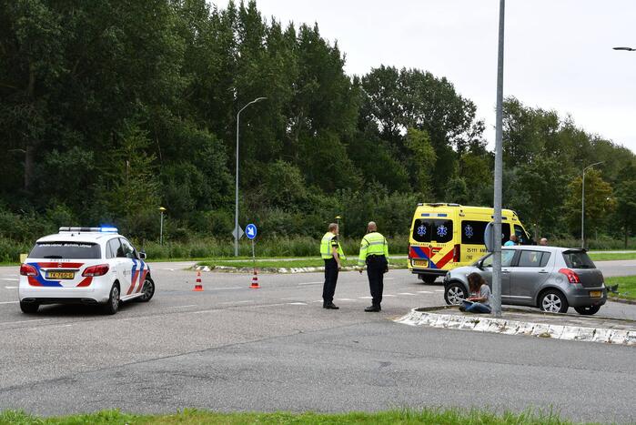 Bestelbus hondenuitlaatservice in botsing met auto