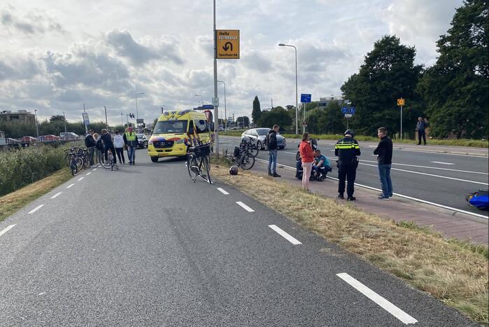 Motorrijder en fietser gewond bij ongeval
