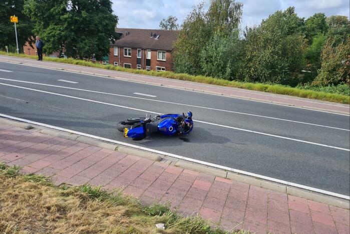 Motorrijder en fietser gewond bij ongeval