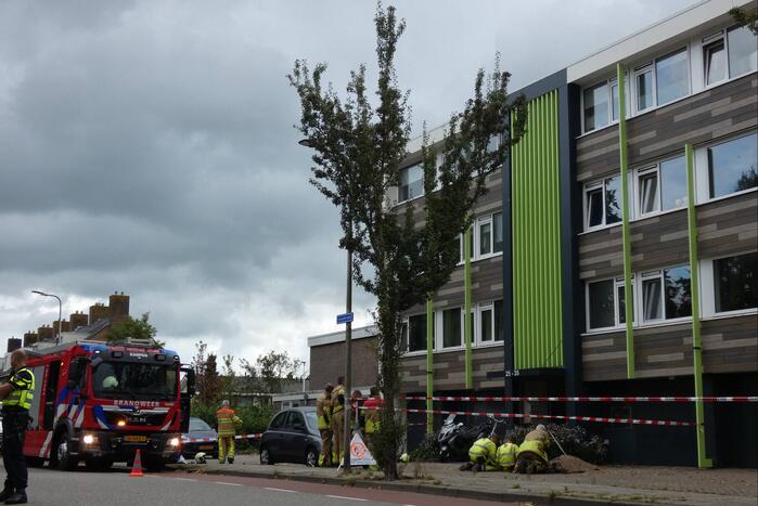 Flat ontruimd door gaslucht