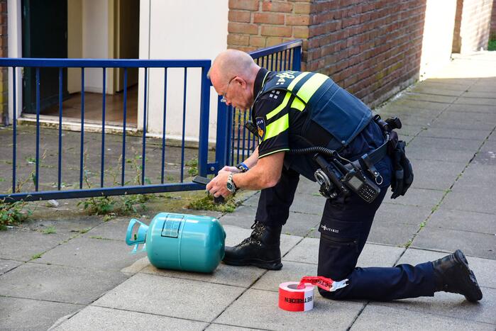 Politie houdt persoon aan na dreiging met gaskraan