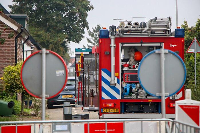 Gasleiding geraakt bij graafwerkzaamheden