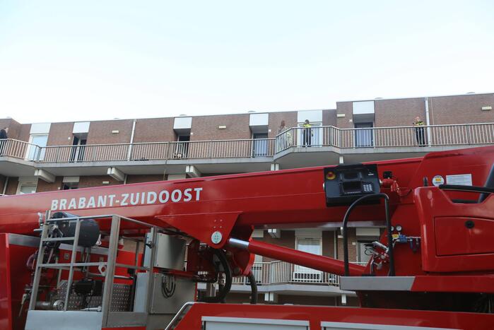 Brand in flatwoning op derde verdieping