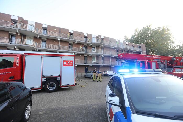 Brand in flatwoning op derde verdieping