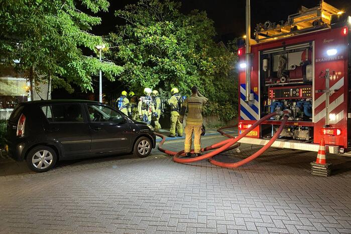 Grote brand in meerdere achtertuinen