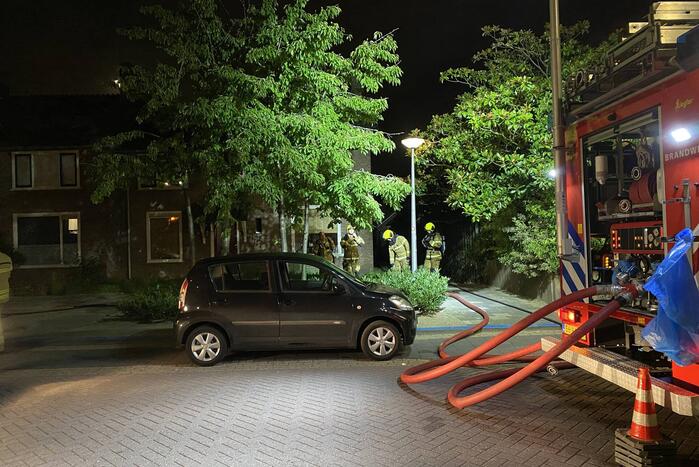 Grote brand in meerdere achtertuinen