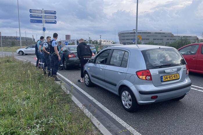 Veel schade bij kop-staart botsing