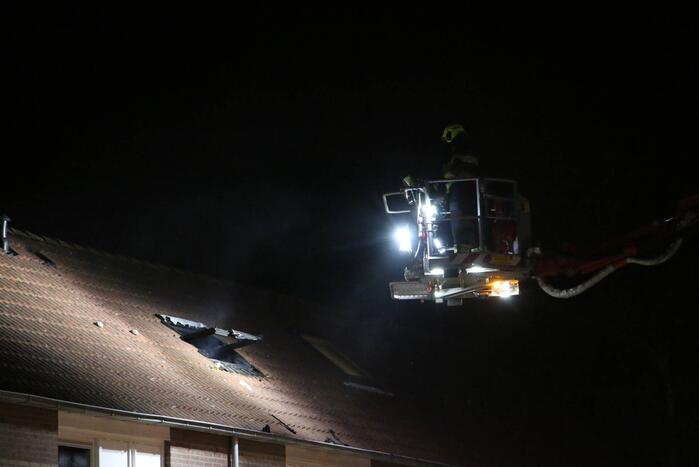 Fikse schade na brand op zolder