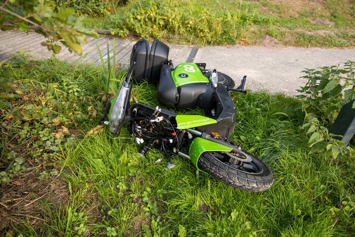 GO Sharing 45 km deelscooter vernield aangetroffen