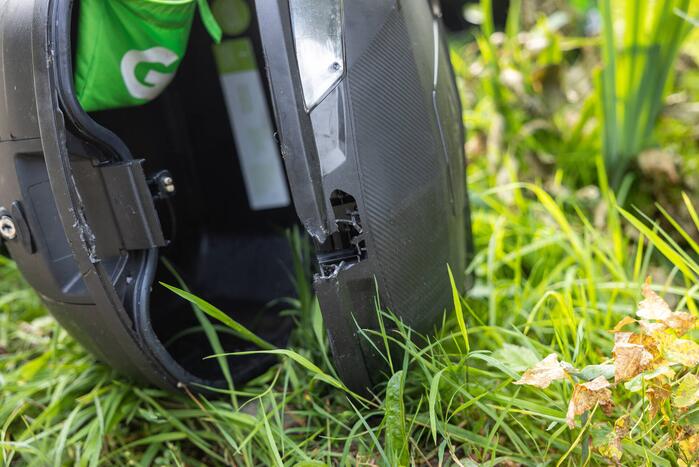 GO Sharing 45 km deelscooter vernield aangetroffen