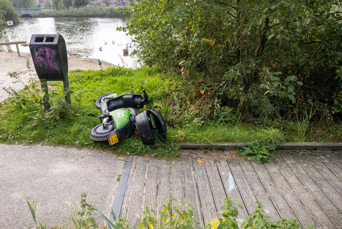 GO Sharing 45 km deelscooter vernield aangetroffen