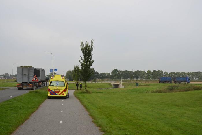 Fietser gewond bij fietsongeluk voor fietstunnel