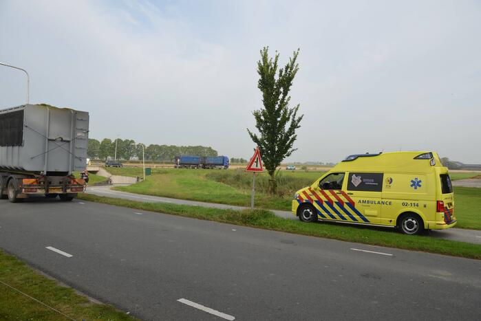 Fietser gewond bij fietsongeluk voor fietstunnel