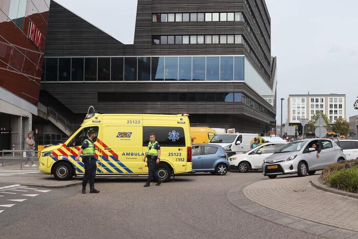 Verkeersopstopping na ongeval