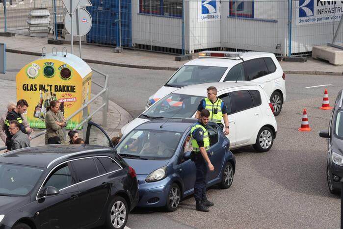 Verkeersopstopping na ongeval