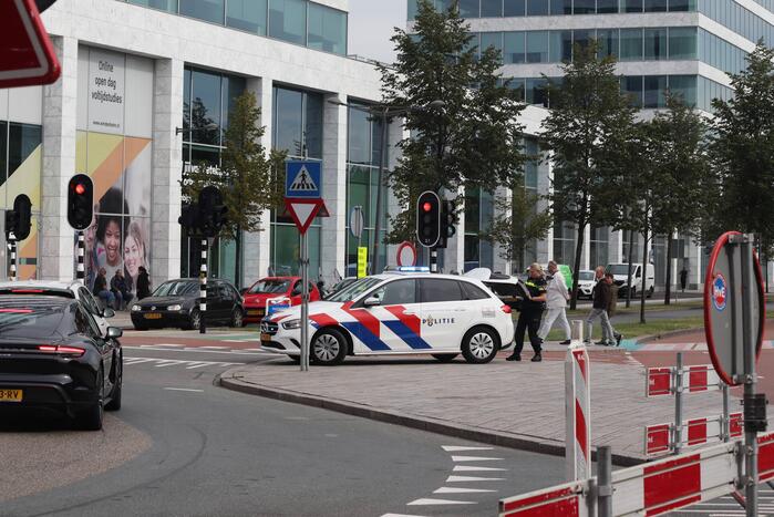 Verkeersopstopping na ongeval