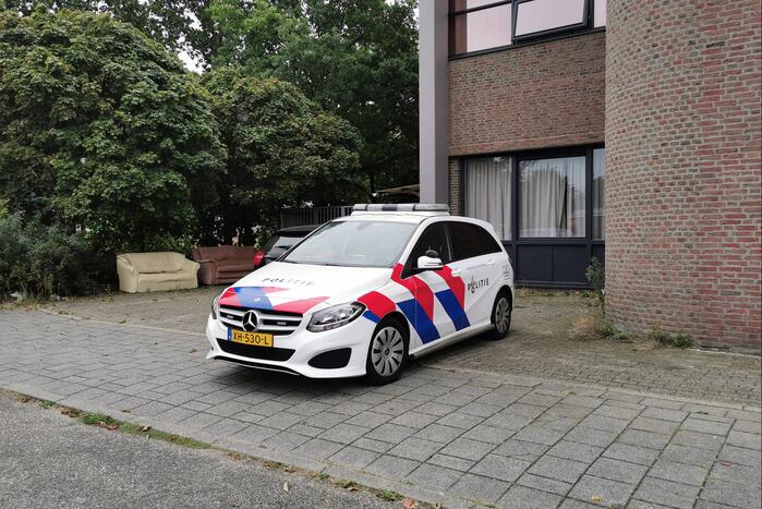 Scooter vat vlam in berging