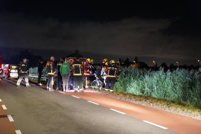 Zoekactie naar persoon te water na gevonden fiets