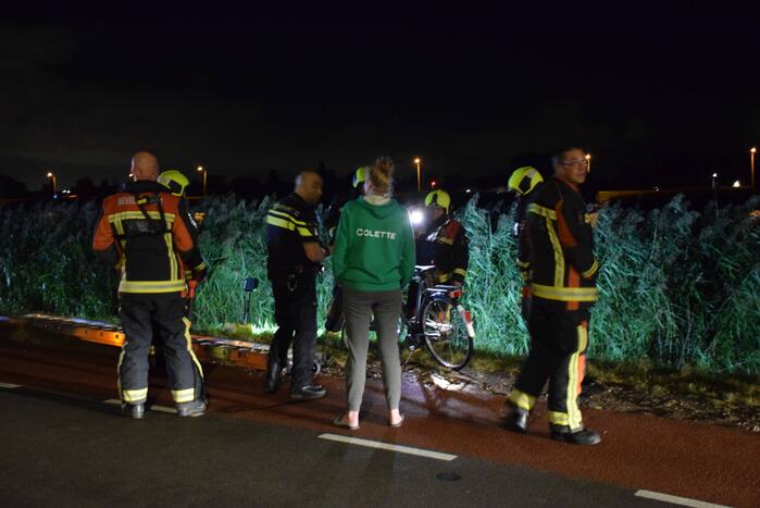 Zoekactie naar persoon te water na gevonden fiets