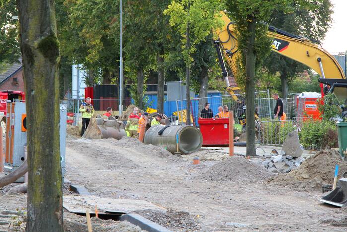 Hoofdgasleiding geraakt bij graafwerkzaamheden, woning ontruimd