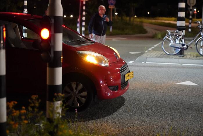 Fietser gewond bij botsing met auto