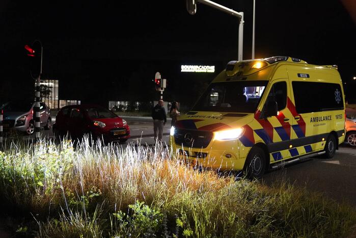 Fietser gewond bij botsing met auto