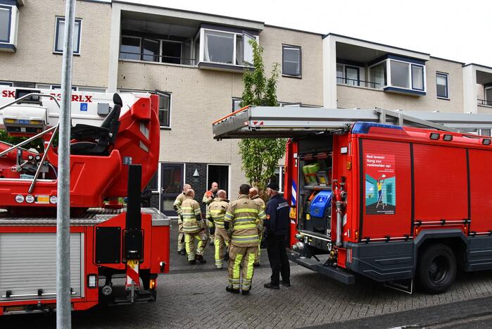Wasdroger belandt op straat na brand