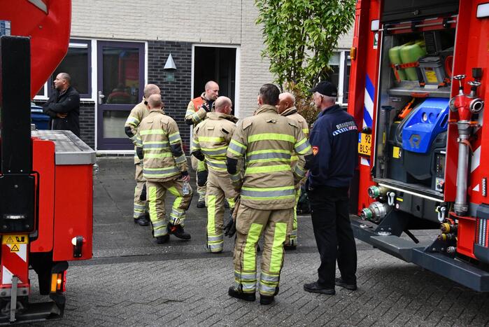 Wasdroger belandt op straat na brand