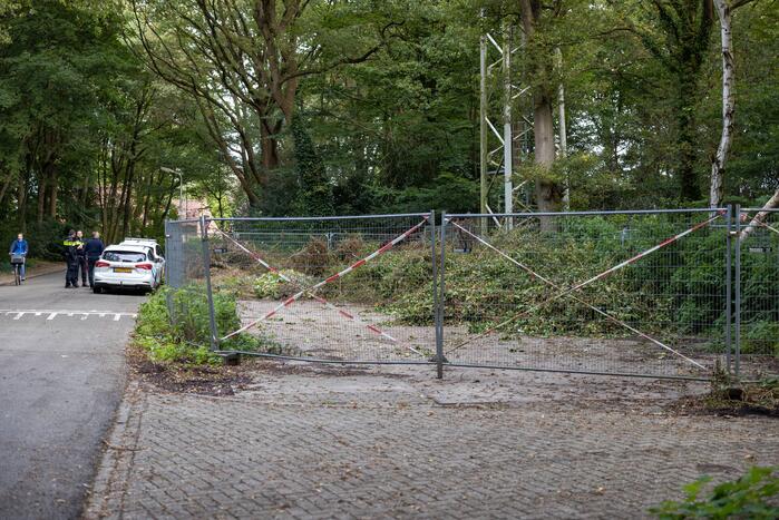 Brand bij GSM zendmast