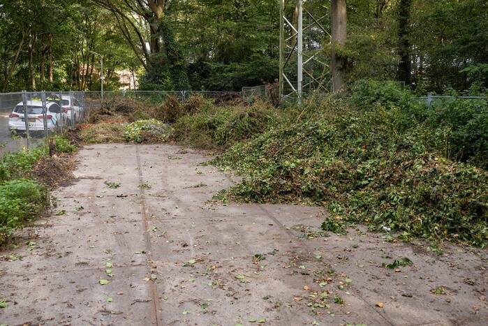 Brand bij GSM zendmast