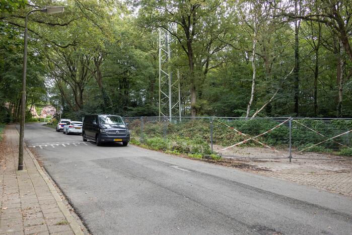 Brand bij GSM zendmast