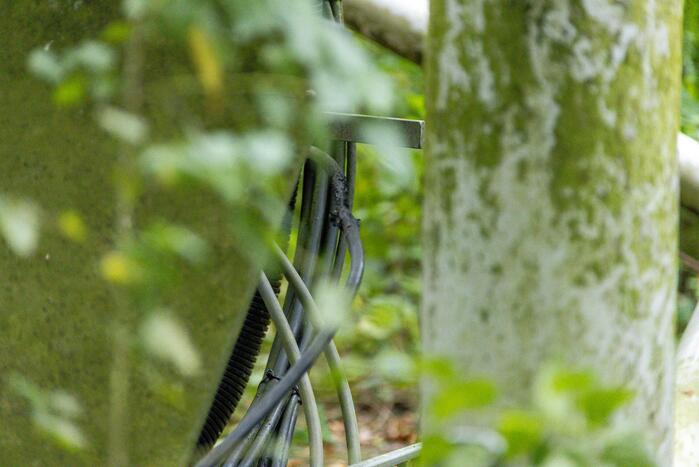 Brand bij GSM zendmast