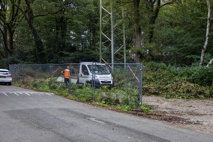 Brand bij GSM zendmast