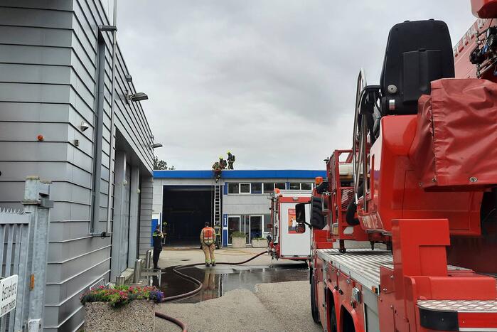 Brand ontstaan bij gemeentewerf