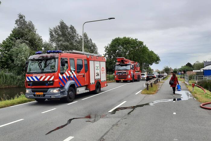 Brand ontstaan bij gemeentewerf