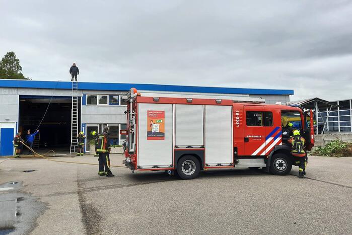 Brand ontstaan bij gemeentewerf