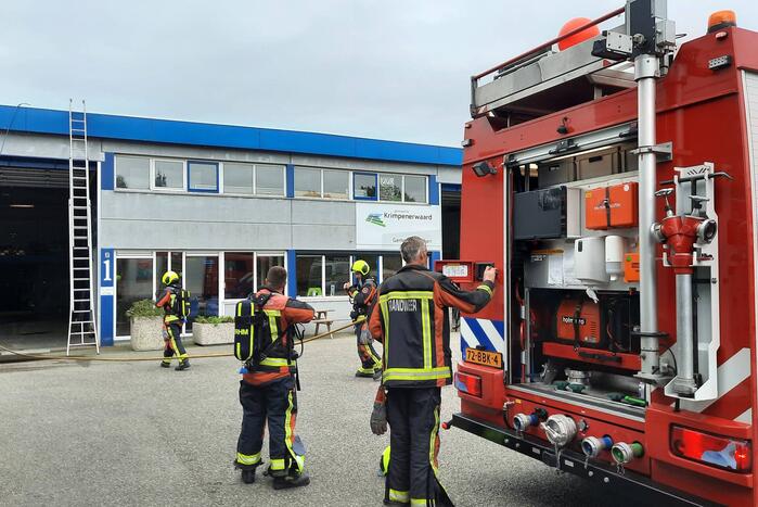 Brand ontstaan bij gemeentewerf