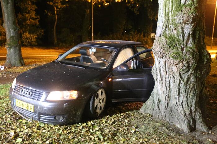 Automobilist onder invloed betrokken bij eenzijdig ongeval