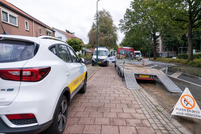 Gesprongen waterleiding zorgt voor verkeershinder