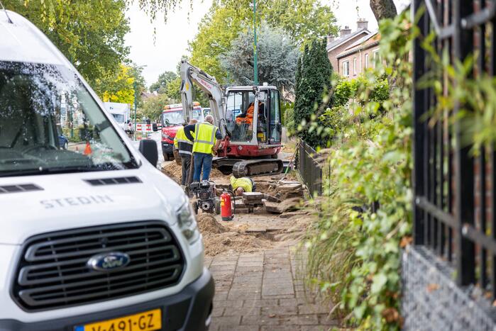 Gesprongen waterleiding zorgt voor verkeershinder