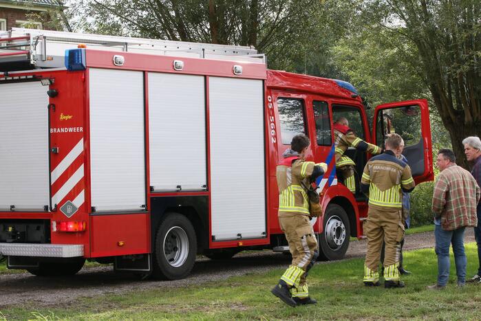 Brand in doucheventilator in woonboerderij